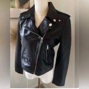 Edit by Jason Wu Black Leather
Biker Jacket  size small